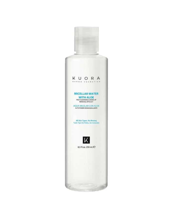 KUORA EAU MICELLAIRE AVEC ALOE VERA 250 ML – Démaquillant Doux et Hydratant