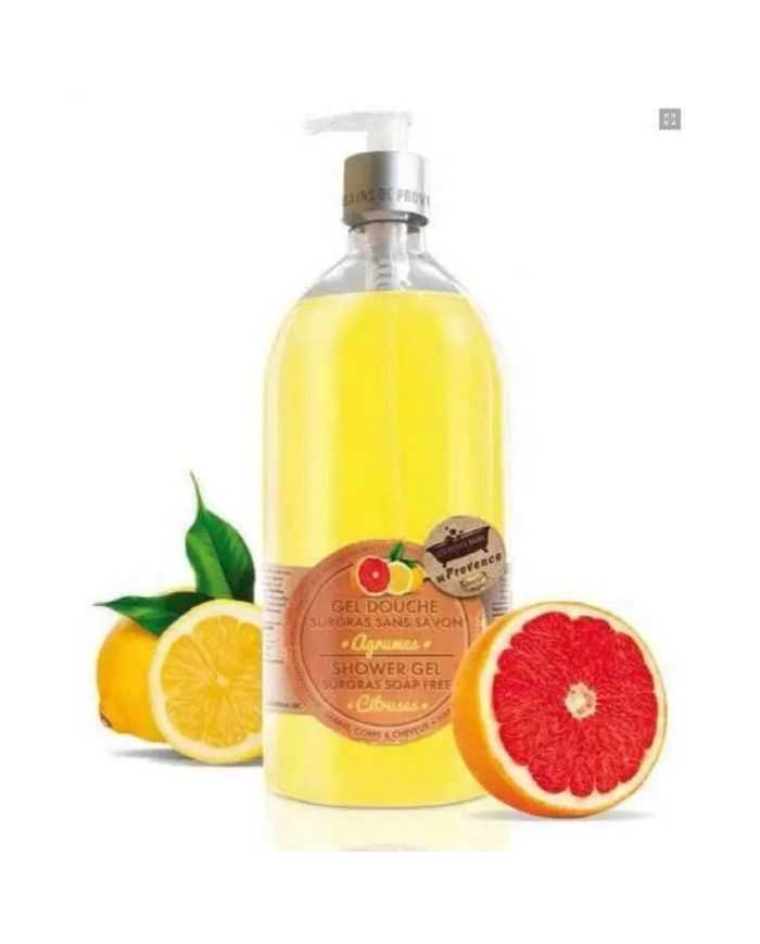 Les Petits Bains de Provence Gel Douche Surgras Agrumes 1L – Hydratation et Douceur