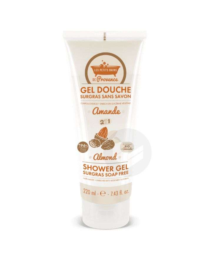 Gel Douche Surgras Sans Savon Amande 220 ML – Les Petits Bains de Provence