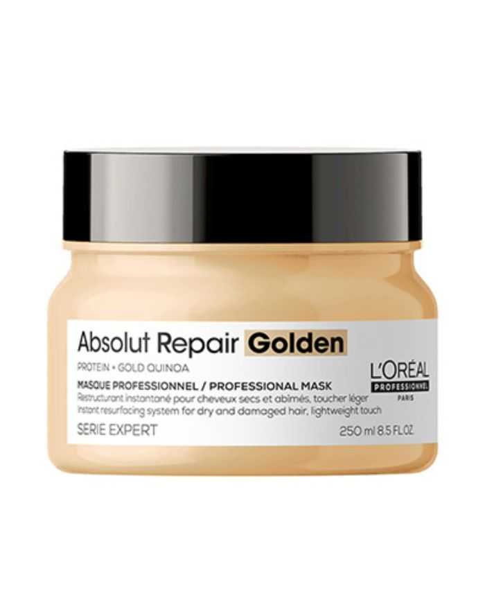 L’OREAL PROFESSIONNEL ABSOLUT MASQUE GOLDEN REPAIR 250 ML – Soin Réparateur Cheveux