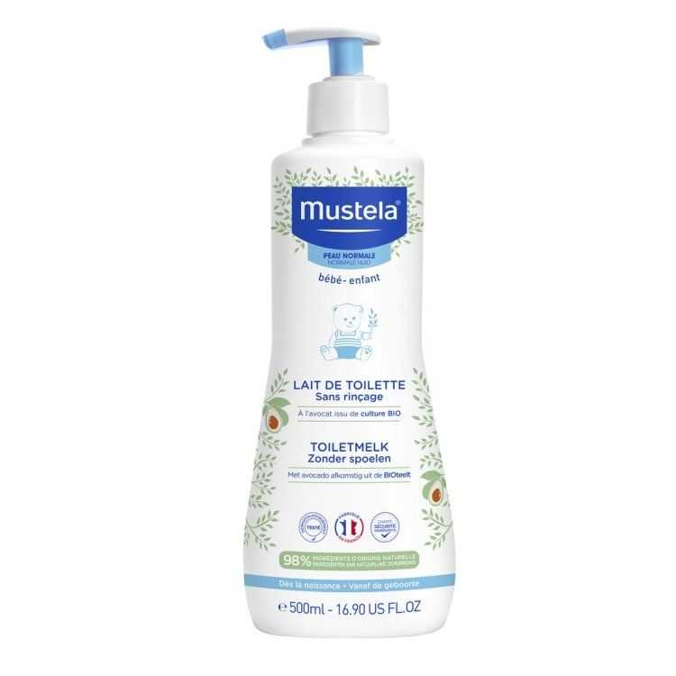 MUSTELA LAIT DE TOILETTE SANS RINÇAGE 500 ML – Idéal pour la toilette de bébé