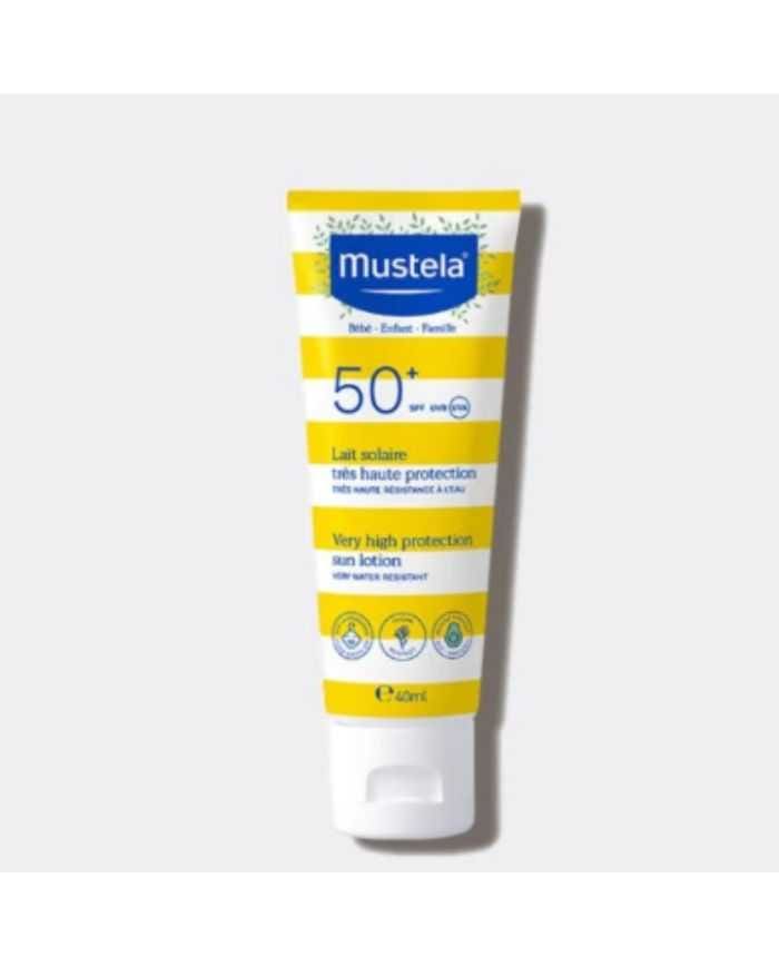 MUSTELA Lait Solaire Bébé SPF 50+ 40ml Protection