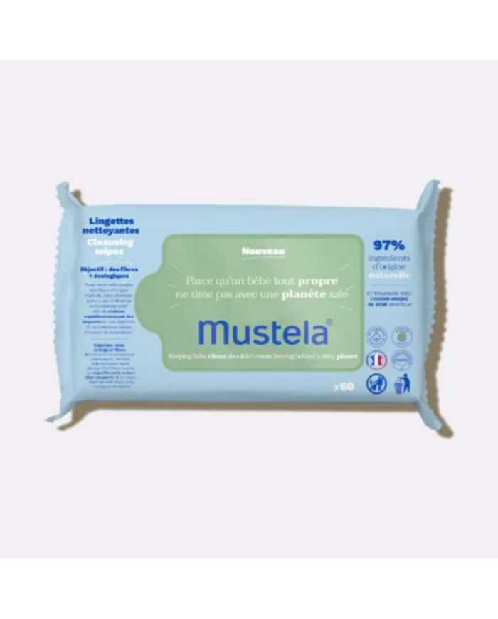 Lingettes Naturelles Mustela – 60 Unités
