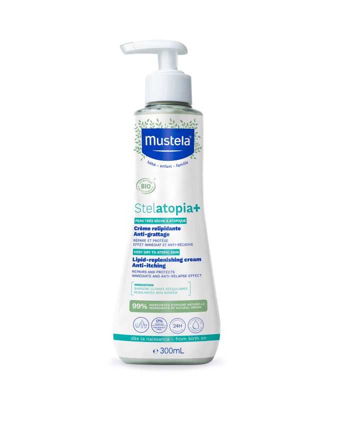 Crème Bio Mustela Stelatopia+ 300ml pour Peaux Sèches