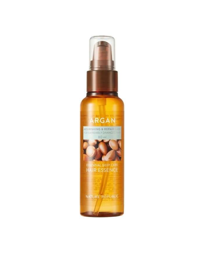 NATURE REPUBLIC ARGAN DEEP CARE HAIR ESSENCE 80 ML – Soin Réparateur pour Cheveux