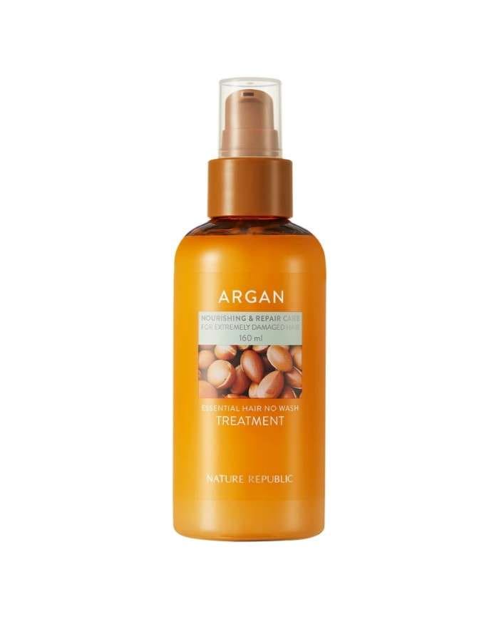 NATURE REPUBLIC ARGAN ESSENTIAL NO WASH TREATMENT 160 ML – Soin Profond pour Cheveux