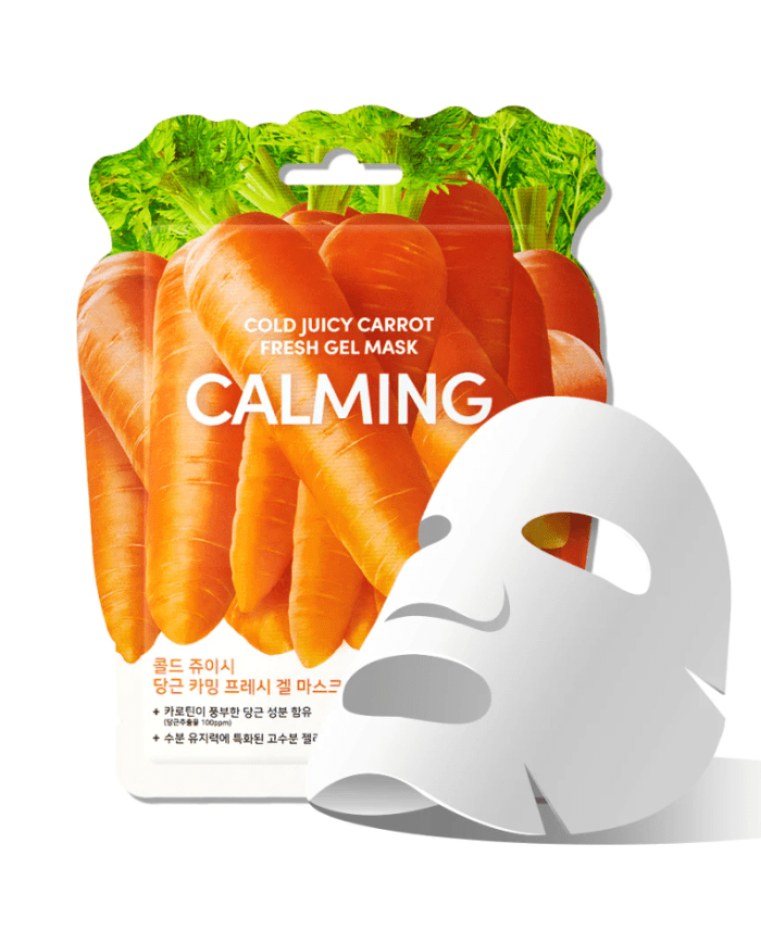 NATURE REPUBLIC COLD JUICE CARROT FRESH GEL MASK CLAMING - Masque Visage Apaisant