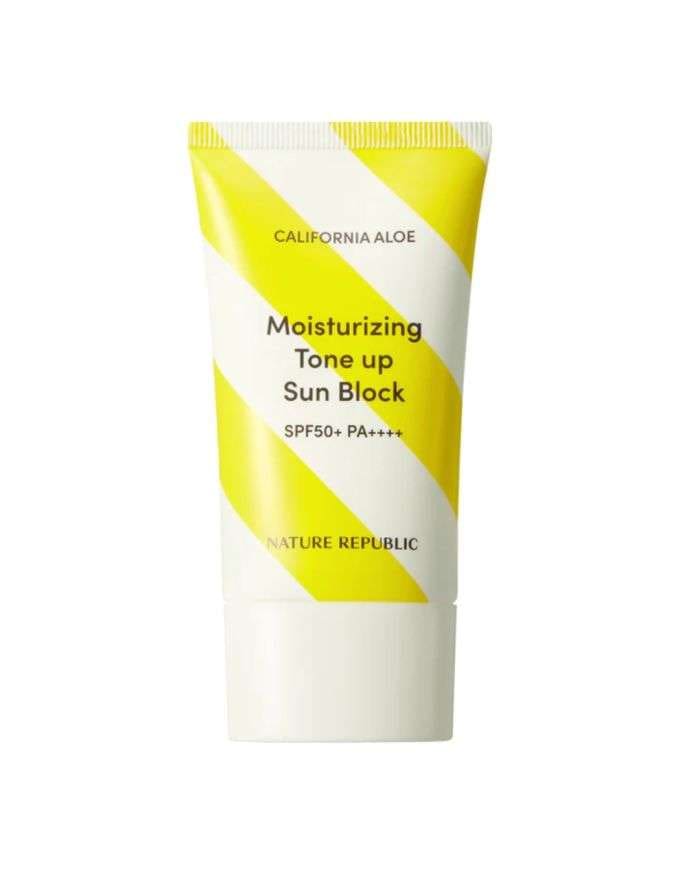 Nature Republic Tone Up Sun Block SPF 50+ PA++++ – Protection Solaire Éclaircissante