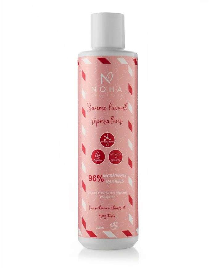 NOHA COSMETICS Baume Lavant Réparateur Cheveux Secs 250ml – Le Soin Essentiel pour Vos Cheveux