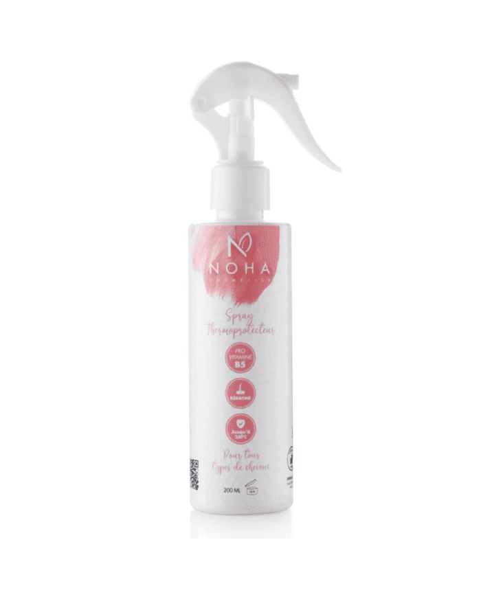 NOHA COSMETICS SPRAY THERMOPROTECTEUR TOUT TYPE DE CHEVEUX 200 ML – Protection et Brillance