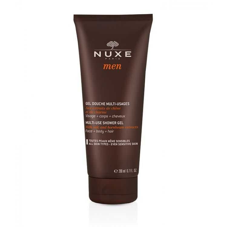 NUXE MEN GEL DOUCHE MULTI-USAGES 200 ML – Gel nettoyant énergisant pour homme