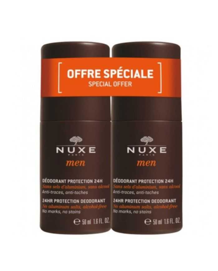 NUXE MEN Pack de 2 Déodorants 24H Sans Aluminium – 50ml