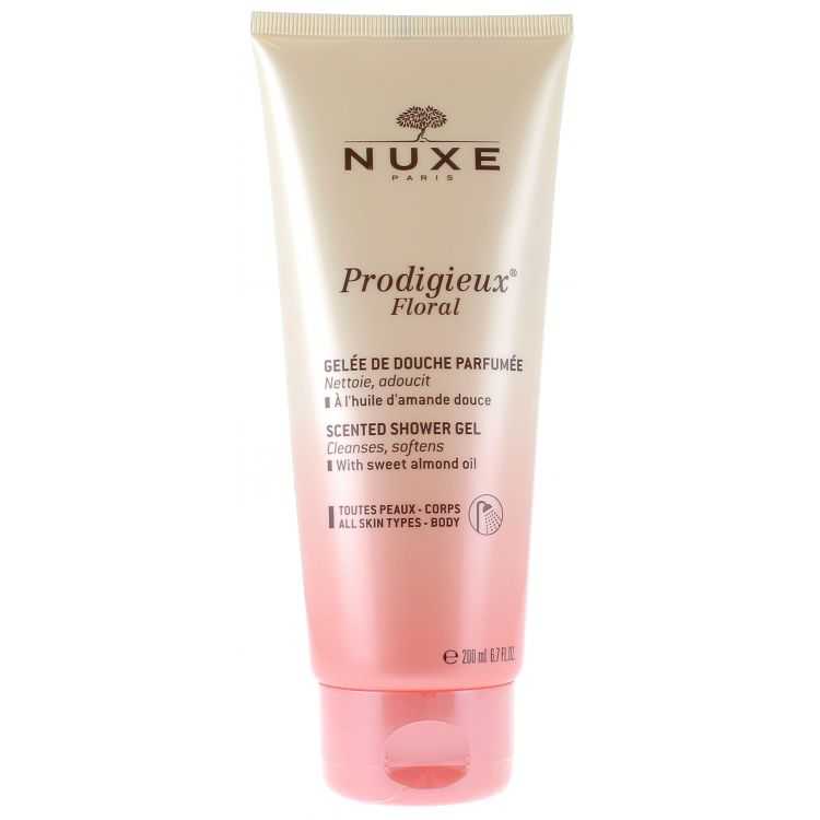 NUXE PRODIGIEUX FLORAL GELÉE DE DOUCHE PARFUMÉE 200 ML – Nettoyage Doux et Parfum Envoûtant