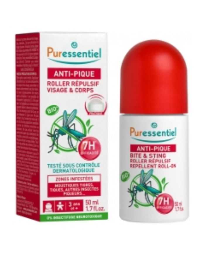 Puressentiel Roller Répulsif Anti Moustiques 50 ml – Protection Naturelle