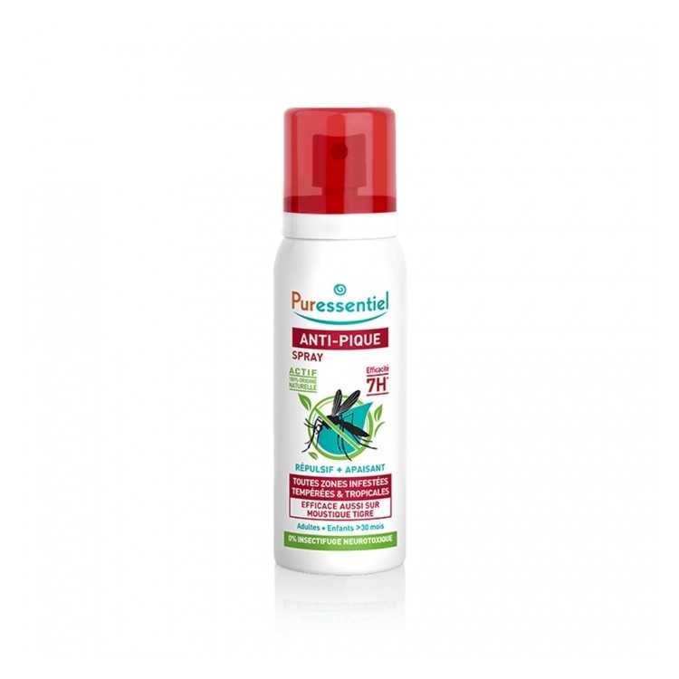 Puressentiel Anti Pique Spray Répulsif & Apaisant 75 ml – Protection Naturelle Contre les Moustiques