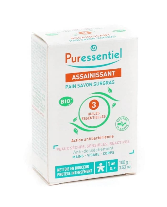 Pain Savon Surgras Puressentiel Assainissant 100g – Hygiène et Confort