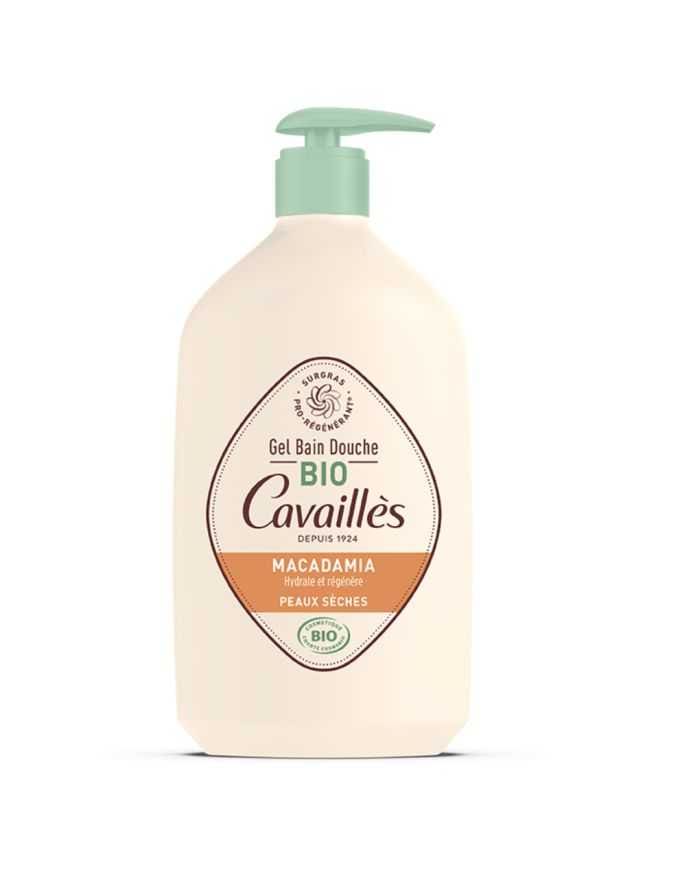 ROGE CAVAILLES GEL BAIN ET DOUCHE HUILE DE MACADAMIA BIO 1 LITRE – Douceur et Hydratation pour Peaux Sensibles
