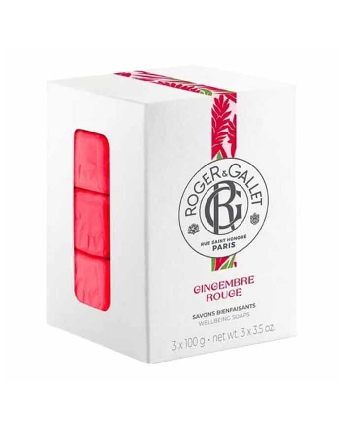Coffret Savons Bienfaisants Gingembre Rouge – Roger et Gallet 300g