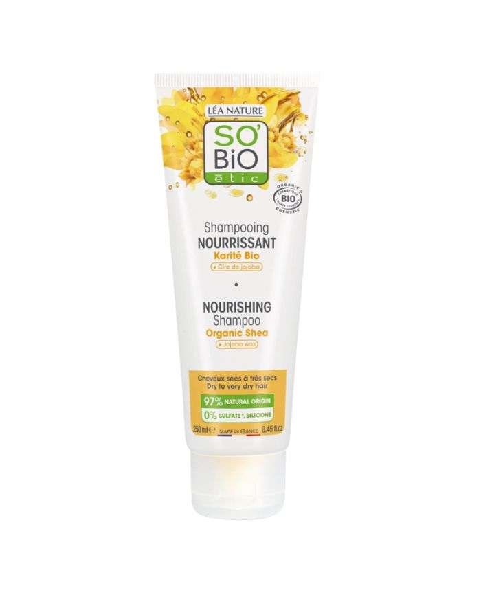 SO BIO SHAMPOOING NOURRISSANT KARITES BIO 250 ML – Nourrissez et sublimez vos cheveux