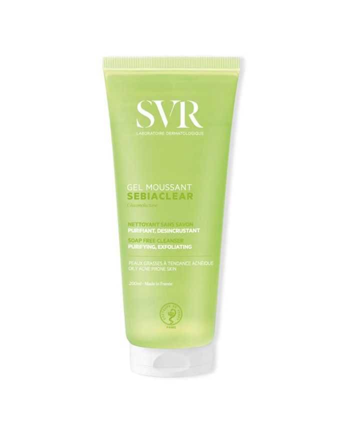 SVR Sebiaclear Gel Moussant 200 ml - Nettoyant Purifiant Pour le Visage