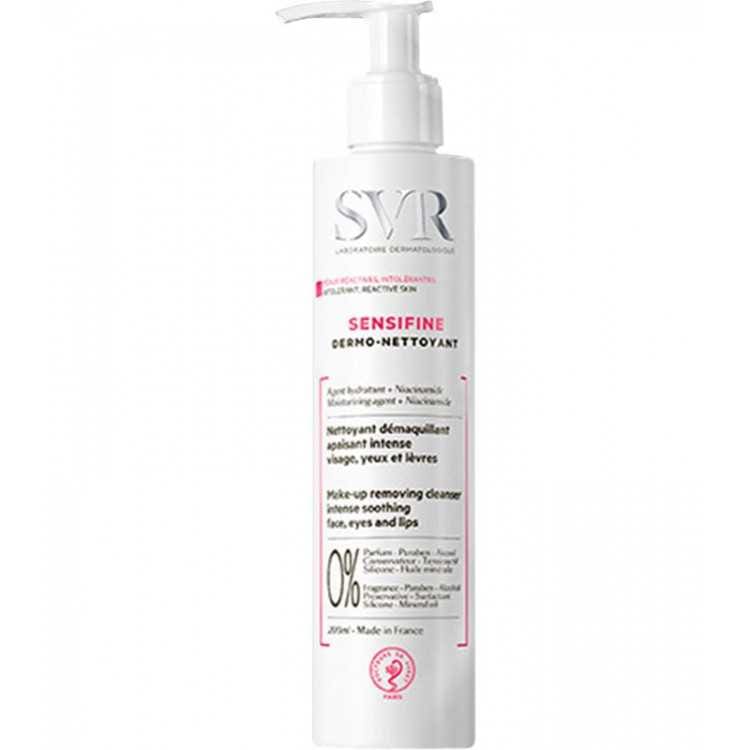 SVR SENSIFINE Dermo-Nettoyant Apaisant Visage 200 ML – Nettoyage Doux pour Peau Sensible