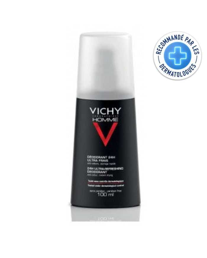 VICHY HOMME DEO VAPO ASSAINISSANT 24H 100 ML – L’Allié Idéal Contre les Odeurs