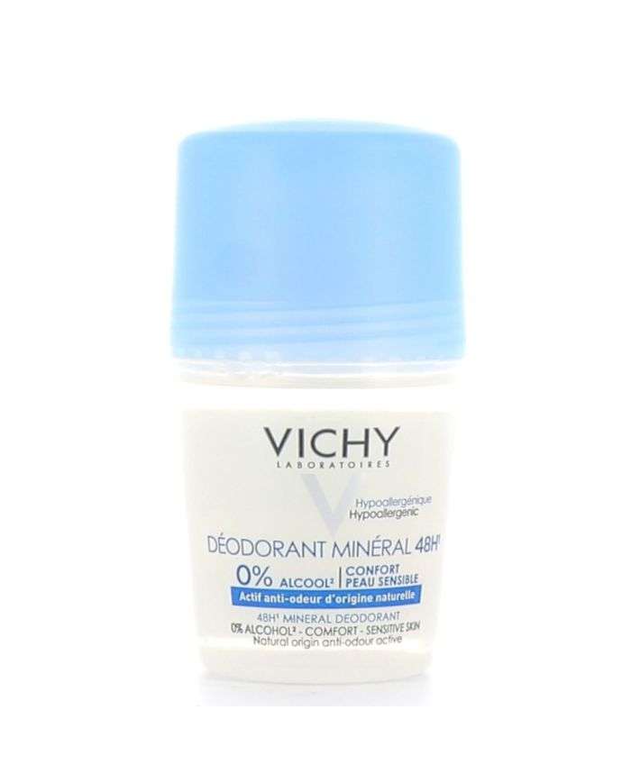 Vichy Déodorant Minéral Roll-On 48H - Protection Durable et Douceur
