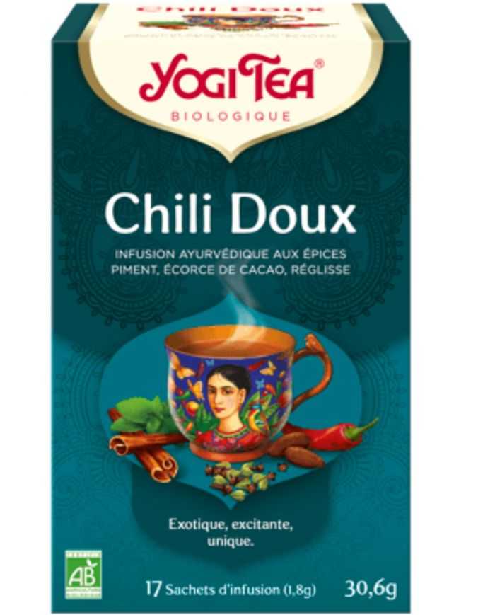 YOGI TEA CHILI DOUX 17 SACHETS – Infusion Équilibrée et Réconfortante