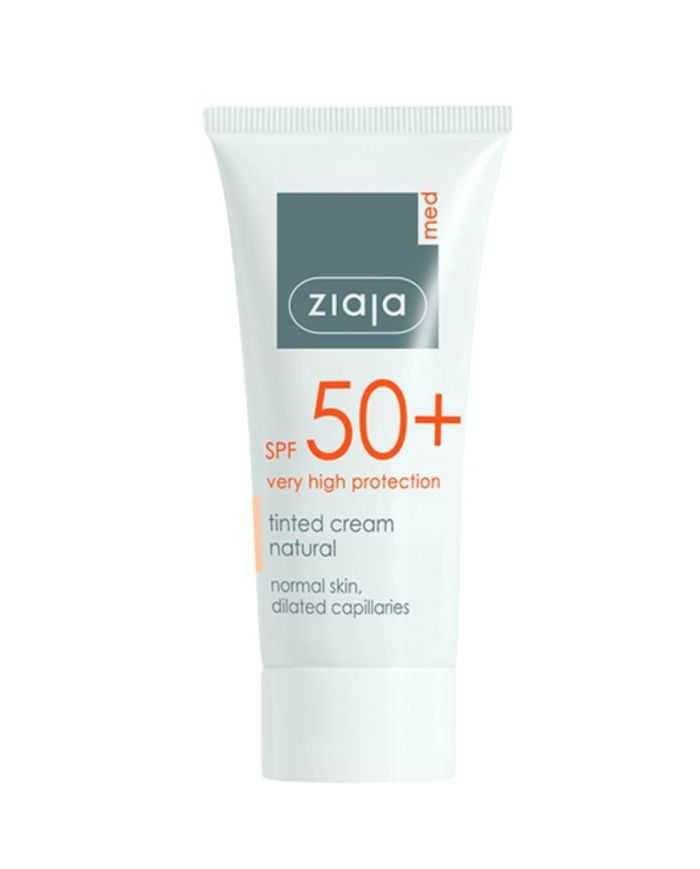 ZIAJA Crème Solaire SPF 50+ Teinte Naturelle – Protection Solaire Efficace