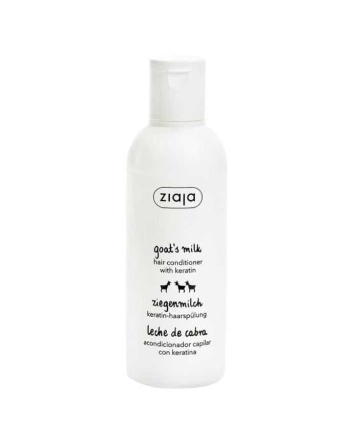 ZIAJA Lait de Chèvre Après-Shampooing 200 ml – Soin Nourrissant pour Cheveux Secs