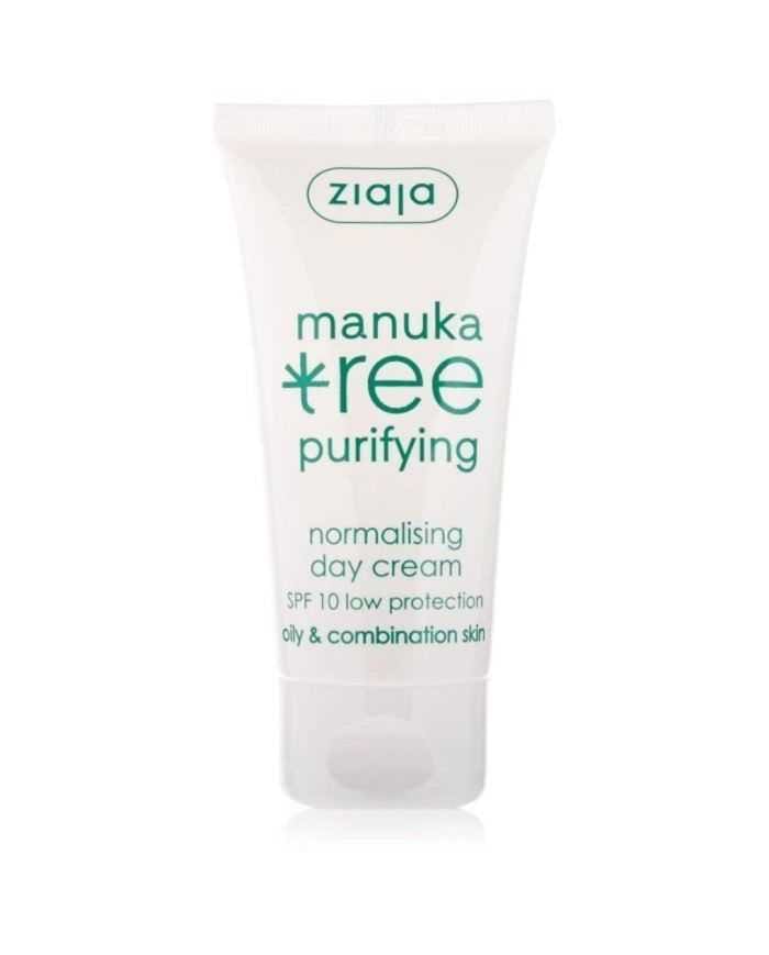 Crème Jour ZIAJA Manuka Tree SPF 10 – Soins Visage pour Peaux Grasses et Mixtes 50 ML