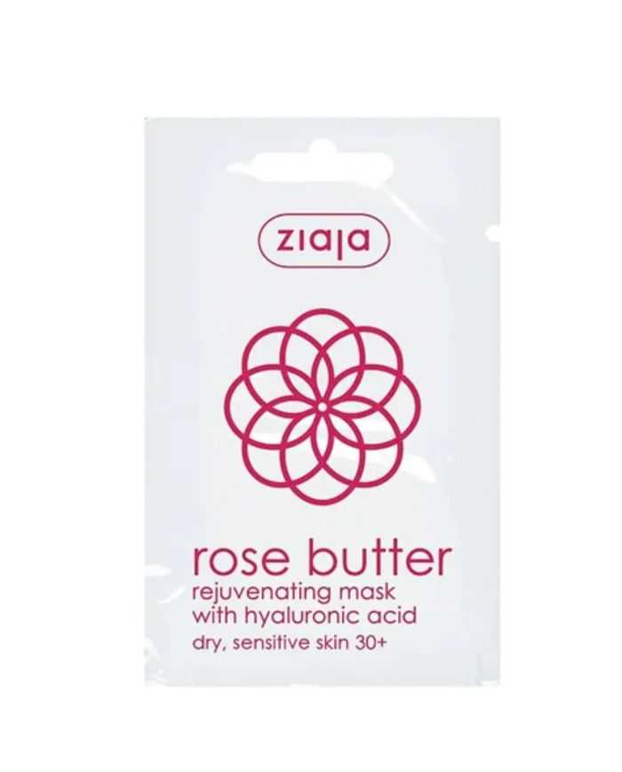Masque Visage ZIAJA Rose Butter – Rajeunissement et Nutrition