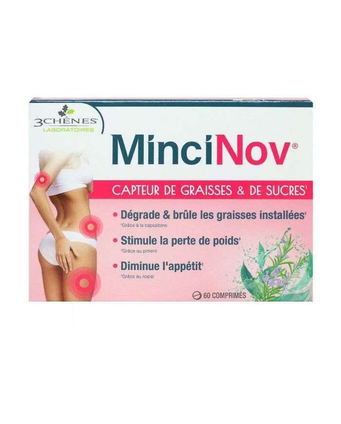 Mincinov : Capturer Graisses & Sucres en 60 Comprimés