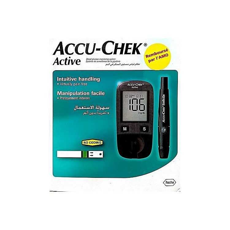 Kit Accu Chek Active avec lecteur et bandelettes
