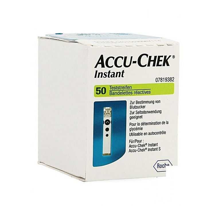 Test Rapide Glycémie Accu-Chek Instant – 50 Bandelettes