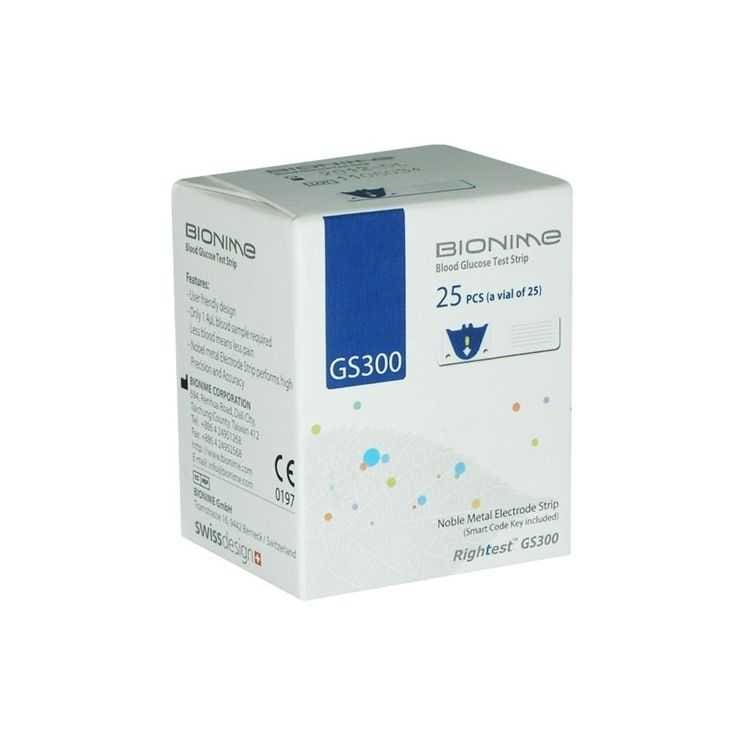 Bandelettes réactives Bionime GS300 pour GM300