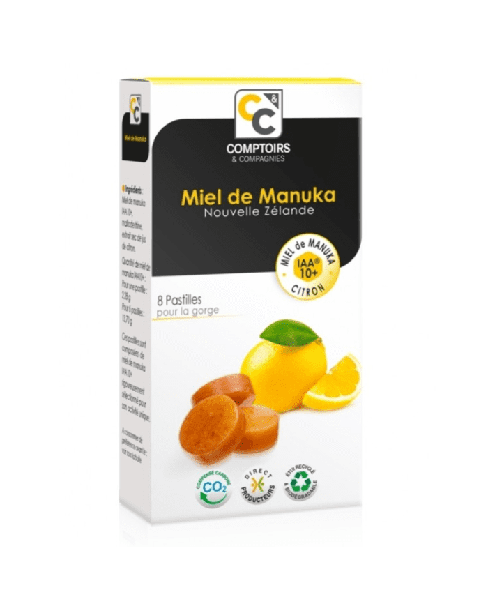 Miel de Manuka IAA 10+ en pastilles pour la gorge