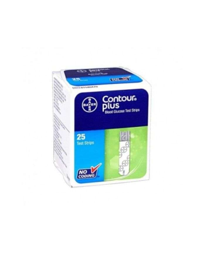 Bandelettes Réactives Contour Plus 25 pour Glucose