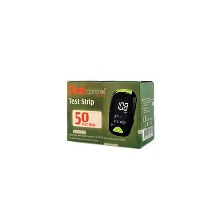 Diabcontrol 50 bandelettes sans code pour glucomètre