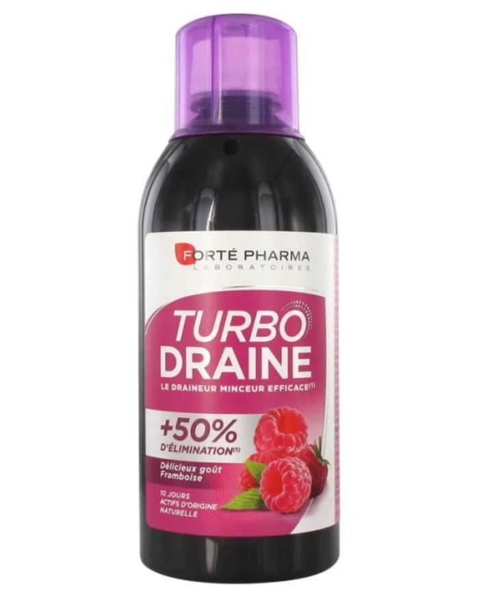 Turbo Draine Framboise 500ml : Boisson Détoxifiée