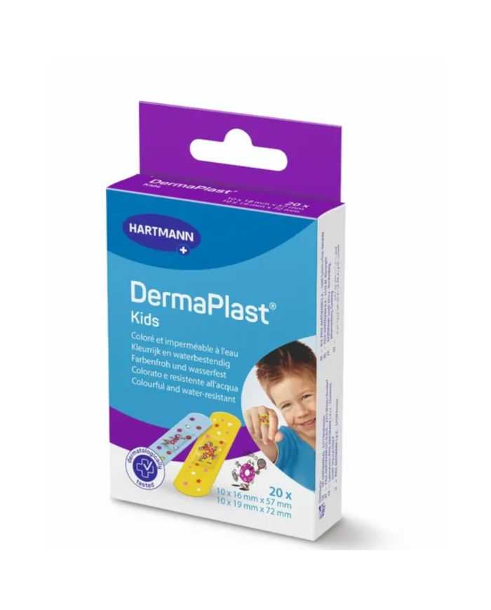 Pansements Dermaplast Enfants – 20 unités de soin