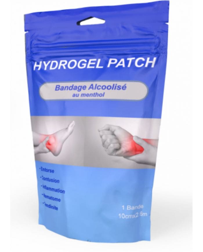 Bandage Hydrogel Mentholé 10cm x 2,6m – Soulagement Rapid