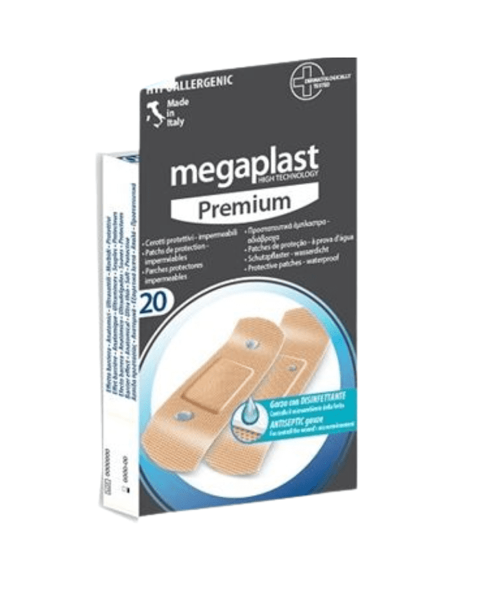 Pansements Megaplast Premium 7x2cm – Boîte de 20