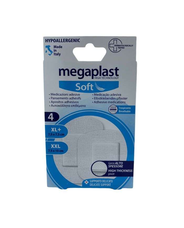 Pansements adhésifs Megaplast Soft – Pack de 4