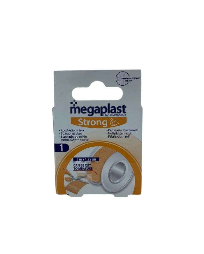 Sparadrap Tissu Megaplast Strong 5m x 1.25 cm
