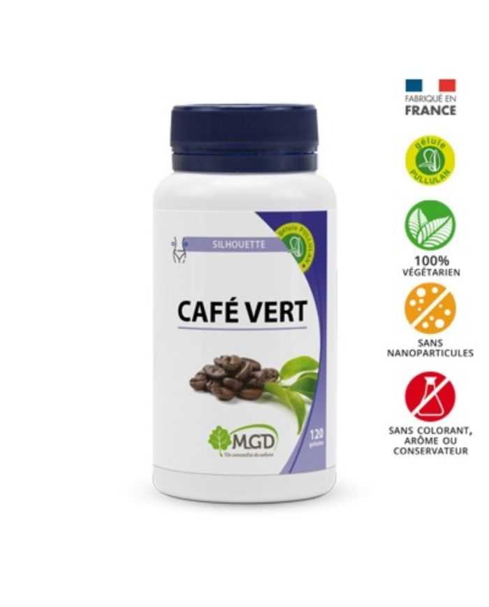 MGD Café Vert : 120 Gélules Detox pour un Ventre Plat