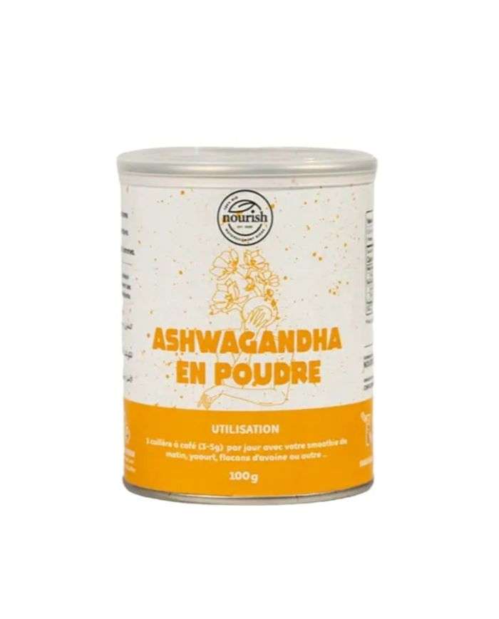 Poudre d&rsquo;Ashwagandha Nourish 100g pour bien-être