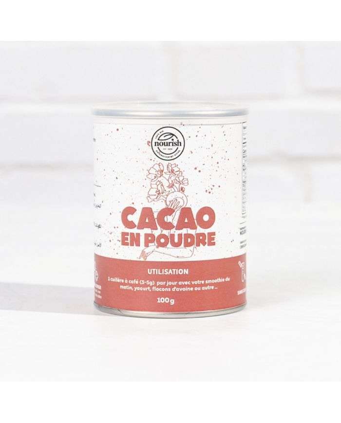 Nourish Cacao en Poudre Bio 100g pour Recettes
