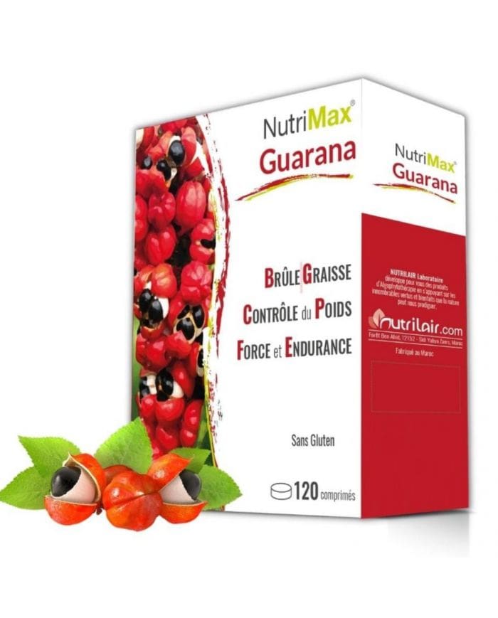 NUTRIMAX Guarana 120 Comprimés pour Énergie et Vitalité