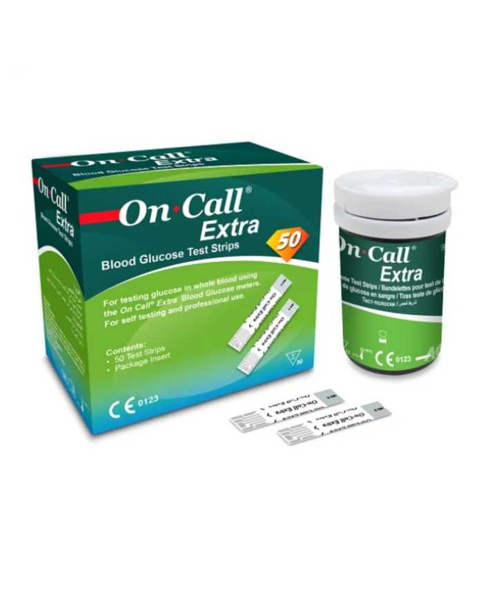 Bandelettes de Test ON CALL EXTRA – 50 unités